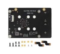 Scheda adattatore X1005 Compatibile Doppio NVMe Adattatore per disco solido Trasferimento dati veloce PCIe 2.0 Accessorio di espansione NVMe Doppia scheda disco solido HAT