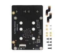 Scheda adattatore X1005 Compatibile Doppio NVMe Adattatore per disco solido Trasferimento dati veloce PCIe 2.0 Accessorio di espansione NVMe Doppio Adattatore per disco solido HAT