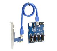 Scheda Aggiuntiva PCI-E da 1 un 4 PCI Express Riser Card ITX un 4 Slot PCI-E Esterni Scheda Moltiplicatore di Porta PCIe