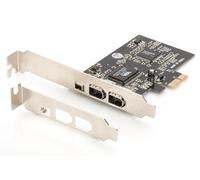 SCHEDA AGGIUNTIVA PCI EXPRESS 2+1 PORTA FIREWIRE IEEE1394A CON STAFFA NORMALE +