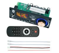 Scheda Amplificatore 2x80W, Modulo Decodificatore MP3 Con Display Digitale USB Radio FM - Audio Wireless Per Auto 6V-24V DC - Microfono Per Automobili E Camion