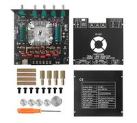 Scheda Amplificatore audio ZK AS21, modulo amplificatore di potenza audio 2.1 channel da DC16 a 38V con chip TPA3255, scheda amplificatore di potenza subwoofer digitale con
