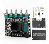 Scheda Amplificatore Bluetooth, 2X50W+100W ZK-MT21 Scheda Amplificatore di Potenza Digitale Stereo Ad Alta Potenza DC12-24V per Altoparlanti 15-100W 4-8Ω
