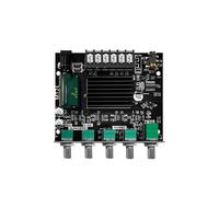 Scheda Amplificatore di Potenza 2 X 50W 2.1 Canali, DC12-24V AUX BT5.0 Audio Stereo AMP per Sistemi di Altoparlanti DIY