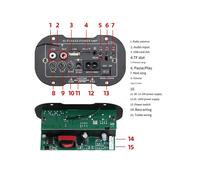 Scheda Amplificatore per Altoparlanti, Modulo AMP Digitale , Amplificatore per Subwoofer, Scheda Madre per Amplificatore per Auto, Audio per