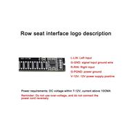 Scheda Amplificatore Stereo con Doppio Indicatore LED Audio A 12 Livelli, Scheda con Velocità Della Luce Regolabile con Modalità AGC DIY