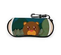 Scheda animale per il design della copertina del calendario Elegante custodia per occhiali Custodia per occhiali da sole da escursionismo Custodia morbida con cerniera in neoprene portatile Custodia p