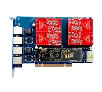 Scheda Asterisk TDM410P con 4 FXO porte,con Cancellazione dell'Eco VPMADT032,PCI carta asterisco per sistema telefonico voip