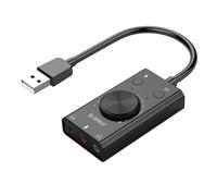 Scheda audio Adattatore audio esterno USB Microfono auricolare per computer