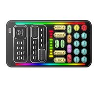 Scheda Audio Cambia Voce I9 Mini per Computer e Smartphone | Plastica, 8 Effetti Sonori Inclusi, Volume Microfono Regolabile, Uso per Gaming Online e Vlogging