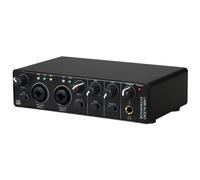 Scheda audio con interfaccia audio USB RHM 2 in 2 Out Audio Interface Sound Board con alimentazione phantom 48 V per la registrazione Mixer audio professionale e preamplificatore microfono porte