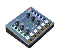 Scheda audio dal Mixer audio Riduzione del rumore Mixer audio streaming Mixer scheda audio compatta e flessibile Interfaccia audio digitale per streaming live, giochi