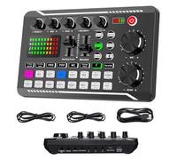 Scheda Audio Dal Vivo E Interfaccia Audio Con Effetti Mixer DJ E Cambio Voce, Mixer Audio Stereo Bluetooth