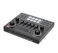 Scheda Audio Dal Vivo, Microfunzionale a 360 ° Microfunzionale Kit di Sospensione Dal Vivo Webcast Scheda Audio Live con Manopola (SILVER)