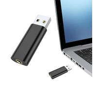 Scheda audio esterna, adattatore USB da 3,5 mm a audio ottico, audio portatile USB, scheda audio portatile, interfaccia audio USB senza driver per cuffie, laptop