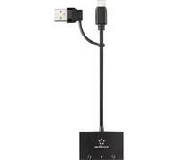 Scheda audio esterna Renkforce RF-4750354 USB-C 2.0 canali nera
