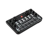 Scheda audio esterna, scheda audio live per la console, registrazione live e controllo audio interattivo, 3,7 V, 500 mAh, batteria agli ioni di litio, colore nero, 17,5 x 10,8 x 4,2 cm