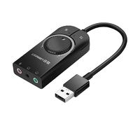 Scheda Audio Esterna Ugreen CM129 USB 15cm Controllo Volume Triplo Ingresso Jack
