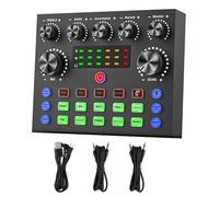 Scheda audio esterna USB 5V 1A V8S con effetti vocali ricchi di suono Supporto a bassa latenza Bluetooth per chitarra elettrica telefoni