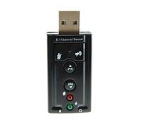 Scheda Audio Esterna USB 7.1 Surround Xear 3D Plug and Play per Windows Linux Mac con Controlli Volume e Mute