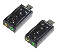 Scheda audio esterna USB alimentata tramite bus USB per una connettività senza interruzioni, indicatori LED per verificare lo stato di