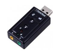 Scheda Audio Ewent EW3762 USB 7.1 Nero Controlli Volume Jack 3,5 mm