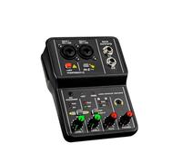 Scheda audio in plastica Portatile Mini USB Power Audio Mixer Indoor Studio Registrazione vocale Live Streaming Notebook Computer Console