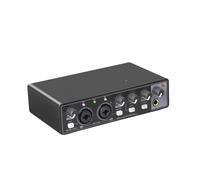 Scheda Audio Interfaccia Convertitore AD USB 24 Bit/192 KHz, Chitarra Elettrica Studio Di Registrazione Dal Vivo Canto, Podcast Clear Sound