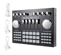 Scheda audio K1 Computer Telefono Cambia voce HIFI Scheda audio live Mixer Scheda streaming audio Bluetooth 5.0 Universale