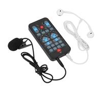 Scheda Audio Live Cambia Voce, 8 Effetti Sonori Fissi Portatile Mini Dispositivo Cambia Voce, Maschile Femminile Voce Scheda Audio per Streaming Live, Trasmissione, Chat, Giochi, DJ, Cantare