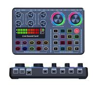 Scheda audio live con Bluetooth 5.0, cancellazione del rumore e cambio vocale, mixer audio USB per streaming/registrazione/karaoke, Plug & Play