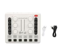 Scheda audio live, effetti sonori di luce ambientale multipli, scheda audio per cambio voce, chip quad-core, scheda mixer audio per streaming live, casa, KTV, chat