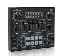 Scheda Audio Live V9 Scheda Audio Bluetooth Cambia Voce Mixer Audio Stereo per Giochi per Computer Trasmissione Live del Telefono Cellulare, Capacità della Batteria 1200mAh