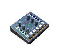 Scheda Audio M8 Interfaccia Audio Trasmissione Live Dispositivo per Podcasting Caster con Scheda Audio Preamplificatore Microfono Premium