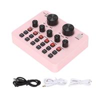 Scheda audio multifunzionale per lo streaming live, volume e riverbero regolabili per podcast e giochi, buona qualità, buona qualità, buona