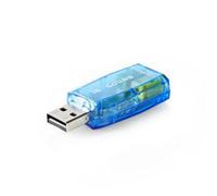 Scheda audio Nedis USCR10051BU USB 5.1 canali compatta trasparente