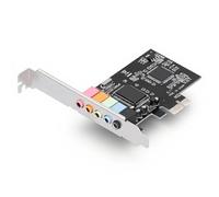 Scheda Audio PCI Express, Scheda Adattatore Audio Stereo PCI-E 5.1, Chip CMI8738 a 6 Canali, Supporto per Windows 7, per Computer Desktop, per Home Theater, Giochi 3D di Grandi Dimensioni