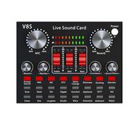 Scheda audio per streaming live,Scheda audio per trasmissione in diretta | Mixer audio professionale | Effetti mixer per DJ e apparecchiature audio per il cambio di voce, scheda audio per karaoke dal