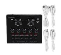 Scheda audio, scheda audio karaoke per computer multifunzione, scheda audio USB con cavo di collegamento per computer e telefono cellulare