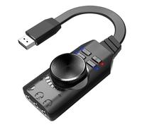 Scheda audio stereo USB Adattatore audio esterno Scheda audio 7.1 Convertitore di canali a jack microfono per cuffie da 3,5 mm