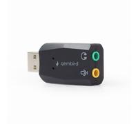 Scheda audio stereo USB Gembird Virtus nera SC-USB2.0-01