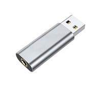 Scheda audio tascabile USB a 3,5 mm adattatore per microfono auricolare per computer portatile leggero USB per adattatore da gioco