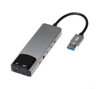 Scheda audio USB esterna con uscita SPDIF ottica. Adattatore audio surround con supporto AC3/per, interfaccia in lega di alluminio per e per sistema operativo
