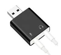 Scheda audio USB per PC,Schede audio esterne,Adattatore stereo USB da 3,5 mm | Nessun driver necessario. per scheda audio, attrezzatura per scheda convertitore audio USB per laptop