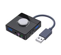 Scheda Audio USB Portatile Plug & Play con Interfaccia da 3,5 mm e Controllo del Volume