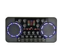 Scheda audio V300 Pro, Voice Changer Mixer audio Bluetooth Mixer DJ, per telefono Computer Bluetooth 4.0 Riduzione del rumore Live Broadcast Sound Card Mixer, Sound Mixer Board per Live Streaming