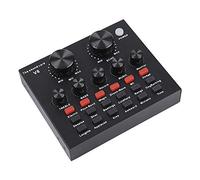 Scheda audio V8 con Interfaccia Esterno, Usb, Microfono, Bluetooth, per Computer, Pc, Telefono