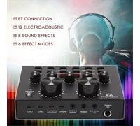 Scheda audio V8, set audio, interfaccia, microfono esterno USB, funzione Bluetooth, compatibile con