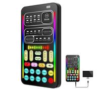 Scheda audio vocale con 8 effetti sonori Cambia il suono, cambia l'elemento compatibile con telefono cellulare, computer, tabella | Travestimento vocale portatile multifunzione