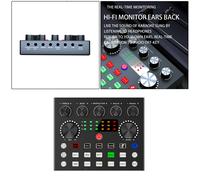 Scheda audio Voice Changer con effetti Mixer audio Bluetooth Nero 800mAh